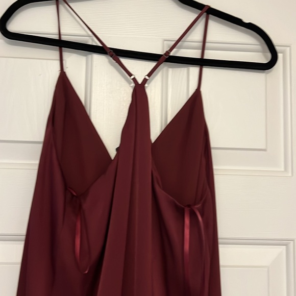 Never worn! maroon  size small asymmetrical BCBG - Picture 3 of 5